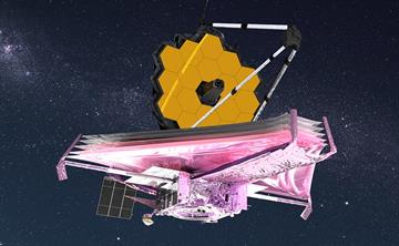 Artsist concept of the James Webb Space Telescope.